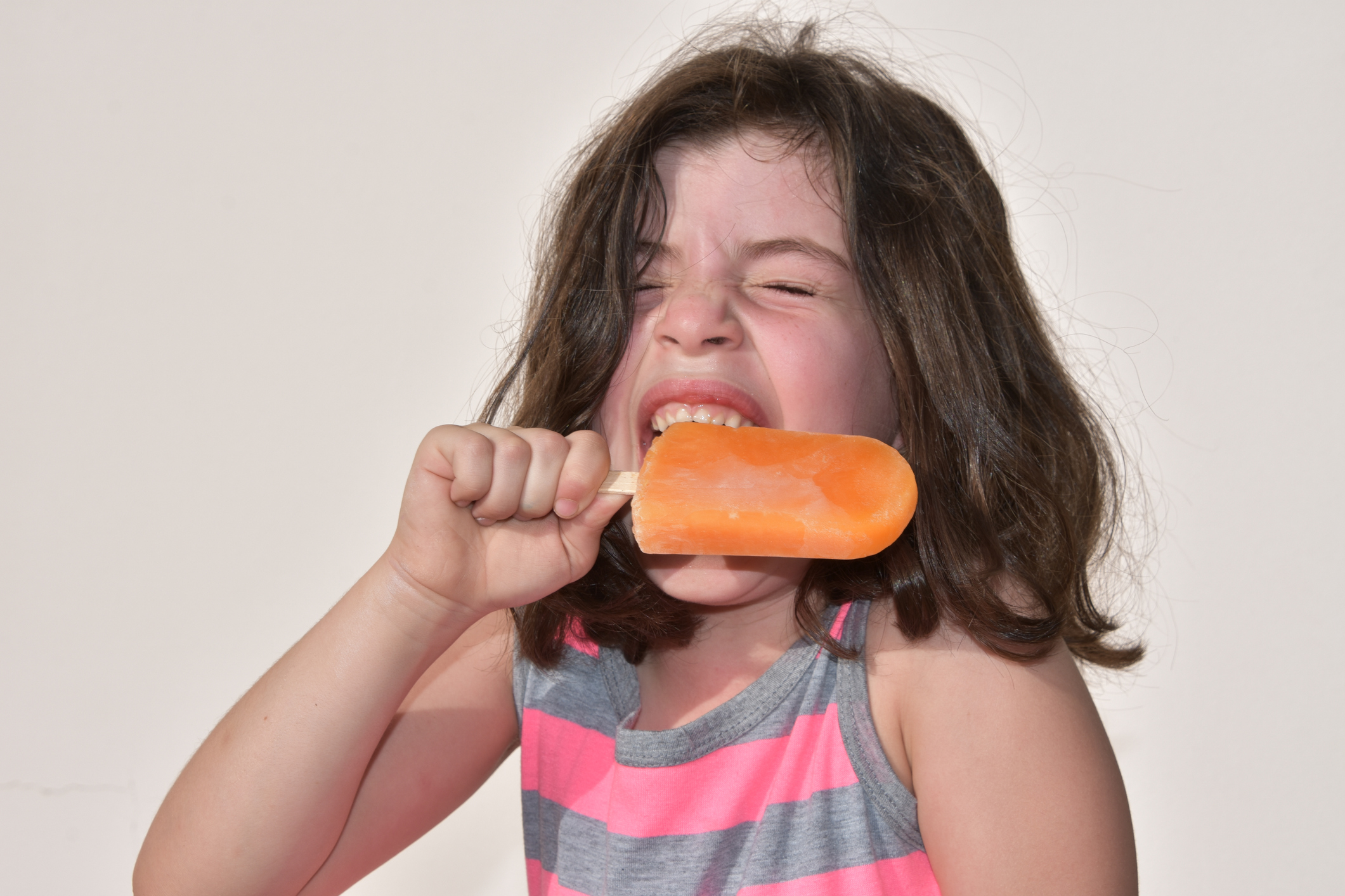 Girl eating a lolly